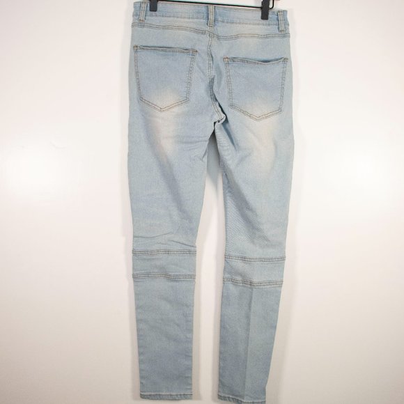 🏁 2/$30 - The Rockn Rev Distressed Moto Stretch Skinny Jeans - Picture 6 of 8